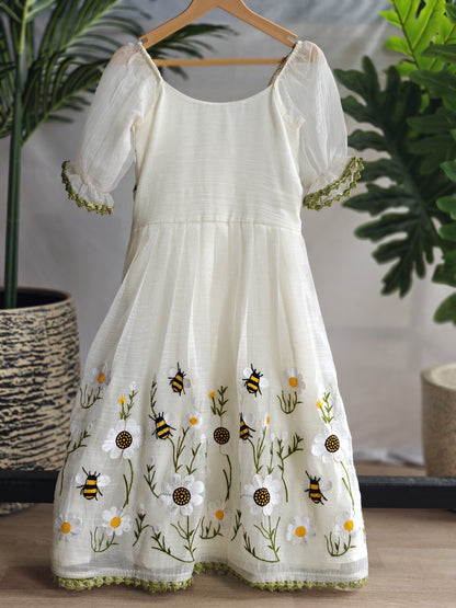 Cream Pure Crush Organza Kid&