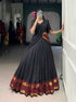 Black Pure Chanderi Silk Zari Weaving Lehenga Choli South Lehenga Choli Anant Tex Exports Pvt.Ltd..
