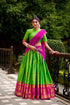 Parrot Pure Poly Cotton Zari Weaving Lehenga Choli Chaniya Choli Anant Tex Exports Pvt.Ltd..