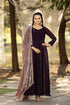Deep Purples Pure Space Silk Anarkali Gown Anarkali Gown Anant Tex Exports Pvt.Ltd..