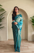 Teal Blue Pure Banarasi Weaving Saree Banarasi Saree Anant Tex Exports Pvt.Ltd..