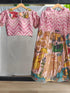 Pink Colour Pure Tussar Kalamkari Print Kid&