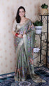 Sea Green Pure Soft Tussar Silk Saree Tussar Saree Anant Tex Exports Pvt.Ltd..
