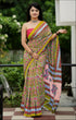 Yellow Pure Soft Cotton Bagru Block Print Saree Cotton saree Anant Tex Exports Pvt.Ltd..