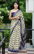 Green Pure Soft Cotton Bagru Block Print Saree Cotton saree Anant Tex Exports Pvt.Ltd..