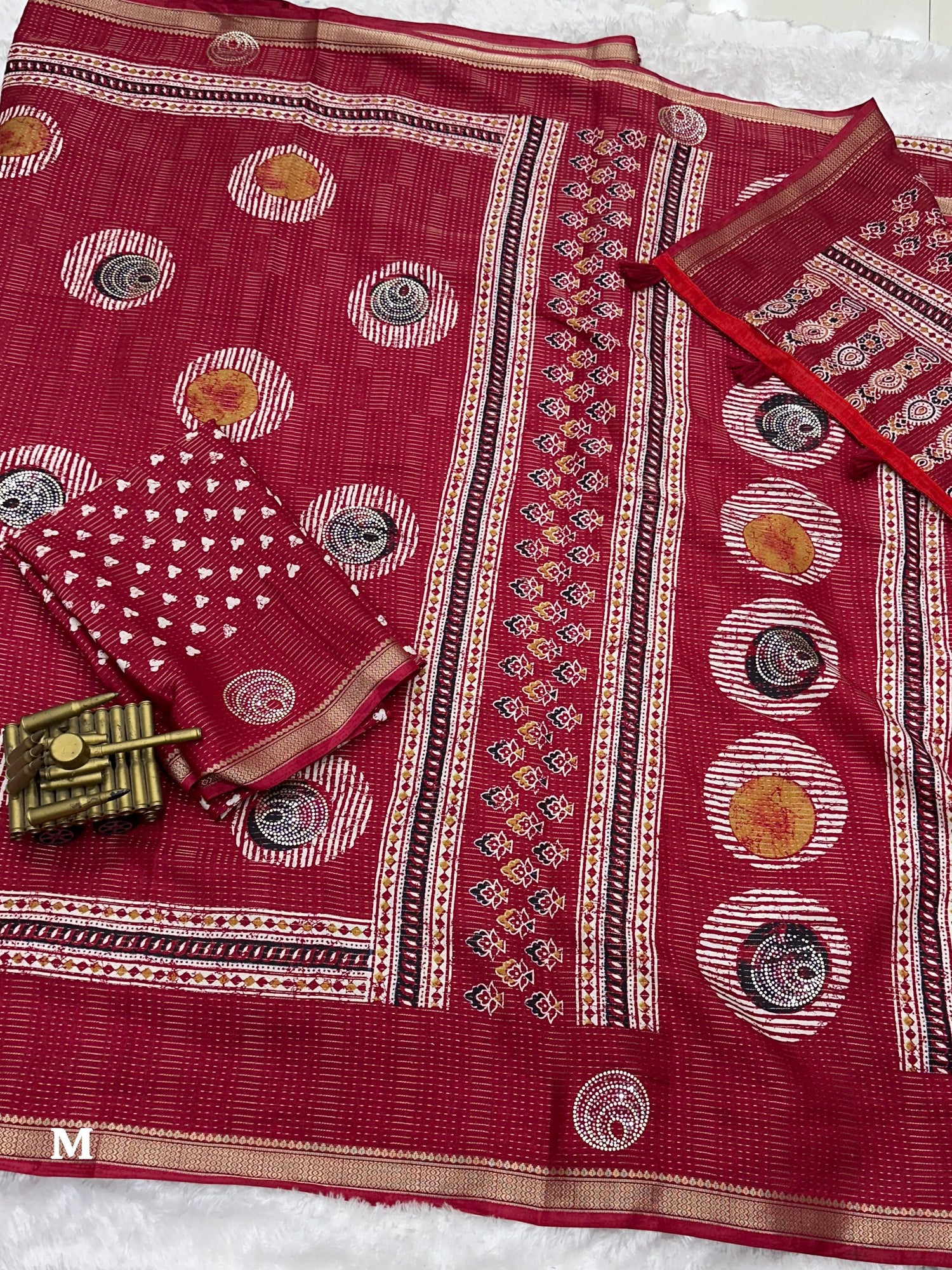 Maroon Pure Soft Cotton Zari Saree Cotton saree Anant Tex Exports Pvt.Ltd..