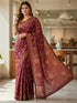 Maroon Pure Soft Cotton Bagru Block Print Saree Cotton saree Anant Tex Exports Pvt.Ltd..