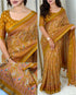 Yellow Pure Soft Cotton Kalamkari Print Saree Cotton saree Anant Tex Exports Pvt.Ltd..