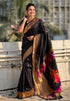 Black Zari Woven Vitthala God Special Paithani Silk Saree Banarasi Silk Saree Anant Tex Exports Pvt.Ltd..