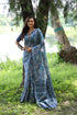 Blue Pure Soft Tussar Silk Saree Tussar Saree Anant Tex Exports Pvt.Ltd..