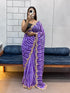 Blue Pure Soft Georgette Lehariya Print Saree Georgette Saree Anant Tex Exports Pvt.Ltd..