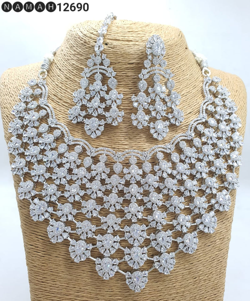 American Diamond Necklace Set