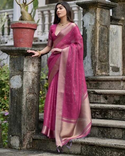 Pink Pure Soft Kalyani Silk Saree Soft Silk Saree Anant Tex Exports Pvt.Ltd..