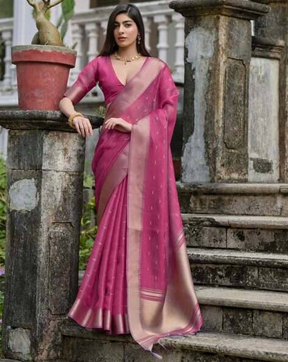 Pink Pure Soft Kalyani Silk Saree Soft Silk Saree Anant Tex Exports Pvt.Ltd..