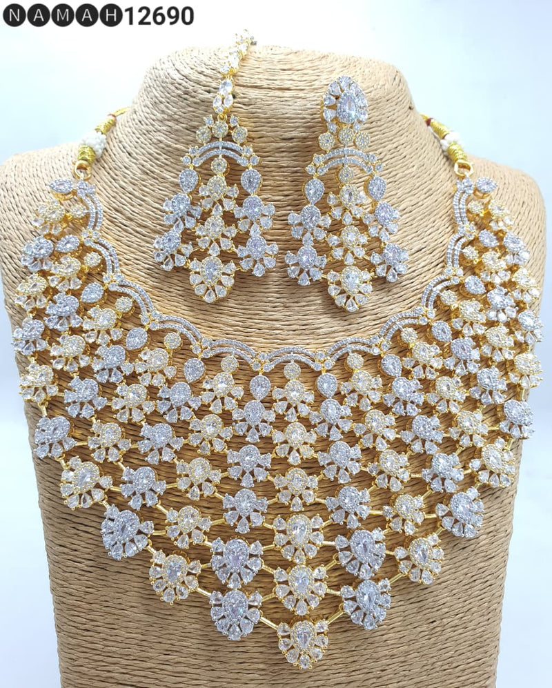 American Diamond Necklace Set