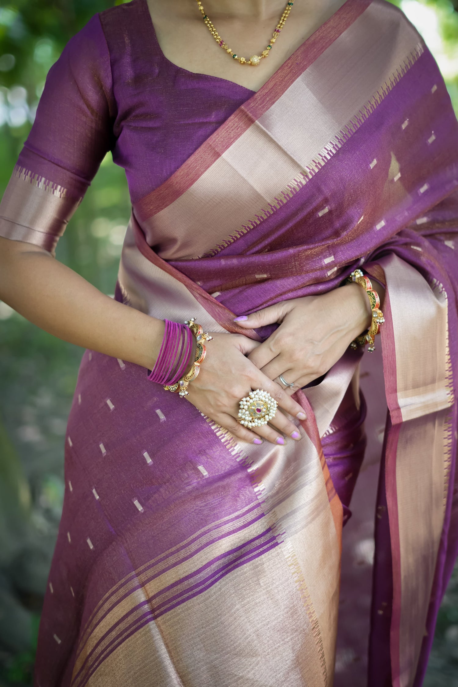Purple Pure Soft Kalyani Silk Saree Soft Silk Saree Anant Tex Exports Pvt.Ltd..