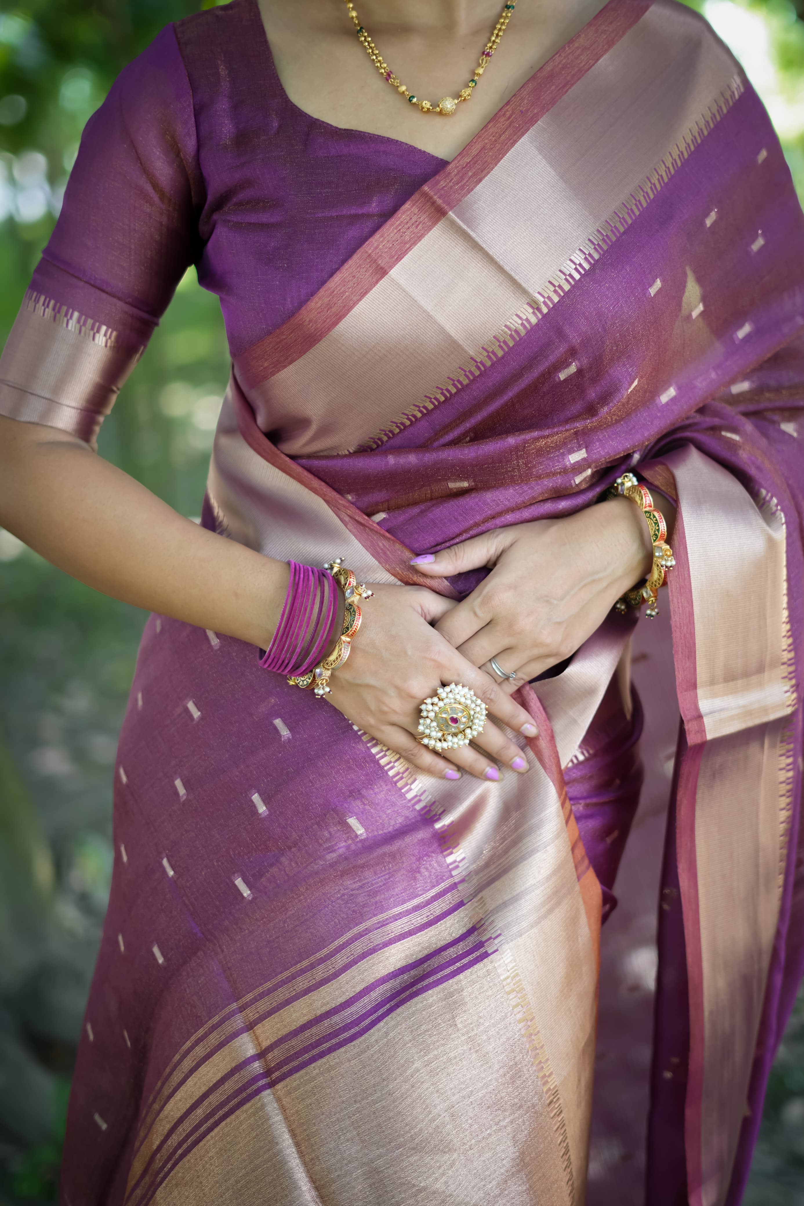 Purple Pure Soft Kalyani Silk Saree Soft Silk Saree Anant Tex Exports Pvt.Ltd..