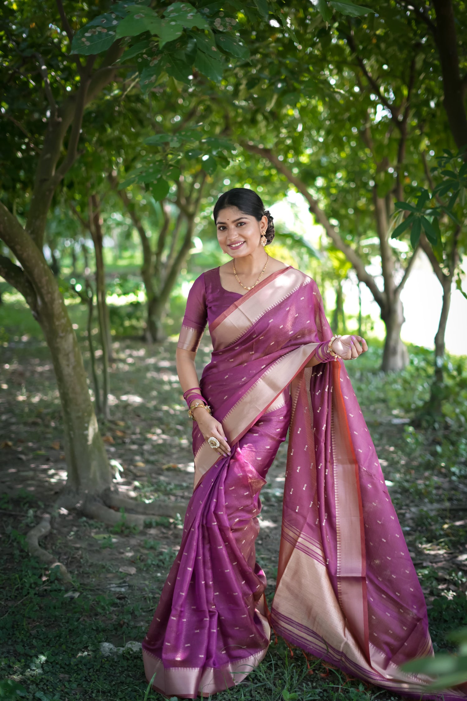 Purple Pure Soft Kalyani Silk Saree Soft Silk Saree Anant Tex Exports Pvt.Ltd..