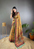 Mustard Pure Malai Cotton Kalamkari Print Saree Kalamkari Saree Anant Tex Exports Pvt.Ltd..