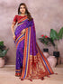 Blue Pure Handloom Kalamkari Silk Saree Kalamkari Saree Anant Tex Exports Pvt.Ltd..