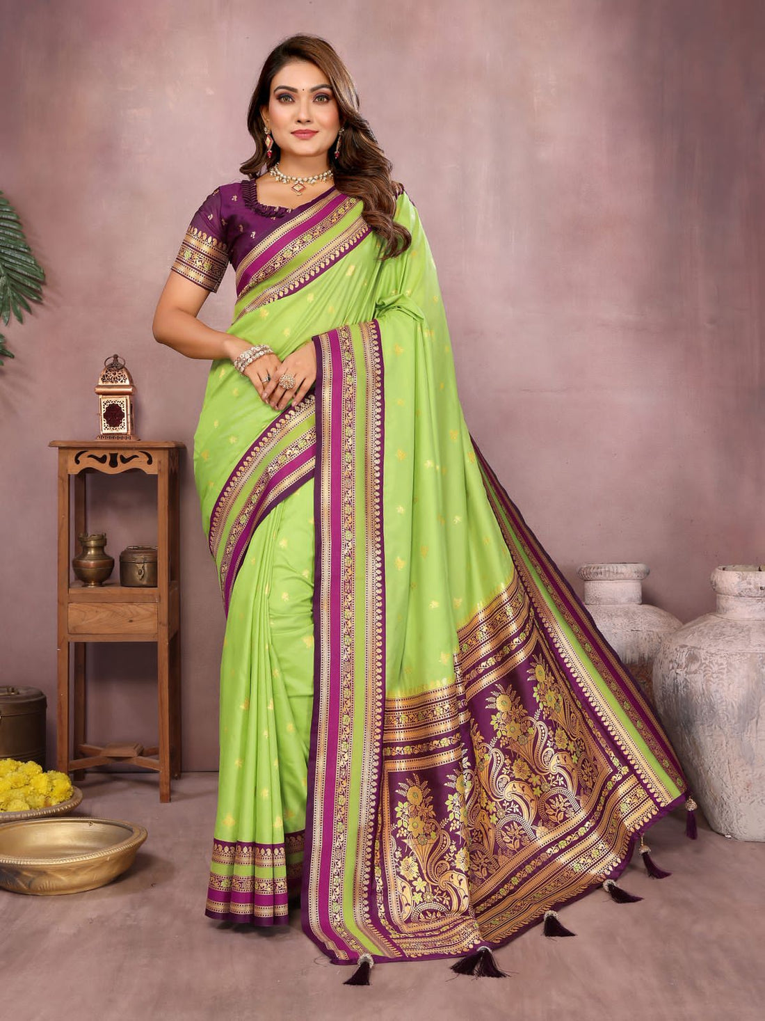 Parrot Pure Handloom Kalamkari Silk Saree Kalamkari Saree Anant Tex Exports Pvt.Ltd..