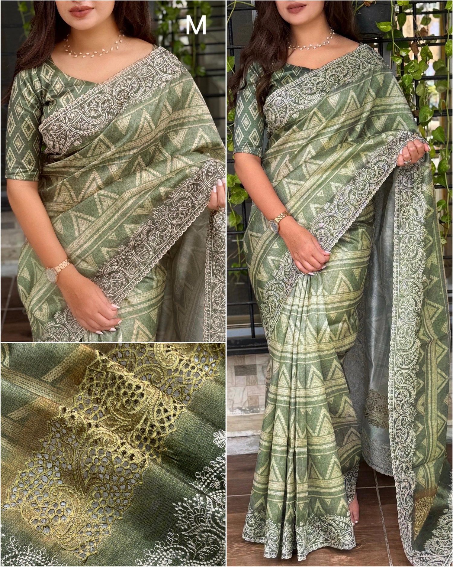 Mahendi Pure Linen Cotton Designer Saree Cotton saree Anant Tex Exports Pvt.Ltd..