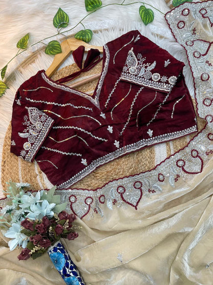 Cream Pure Soft Space Silk Saree Space Silk Anant Tex Exports Pvt.Ltd..