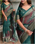 Green Pure Zari Moss Chiffon Saree Chiffon Sarees Anant Tex Exports Pvt.Ltd..