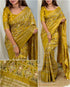 Mustard Pure Soft Maslin Cotton Saree Cotton saree Anant Tex Exports Pvt.Ltd..