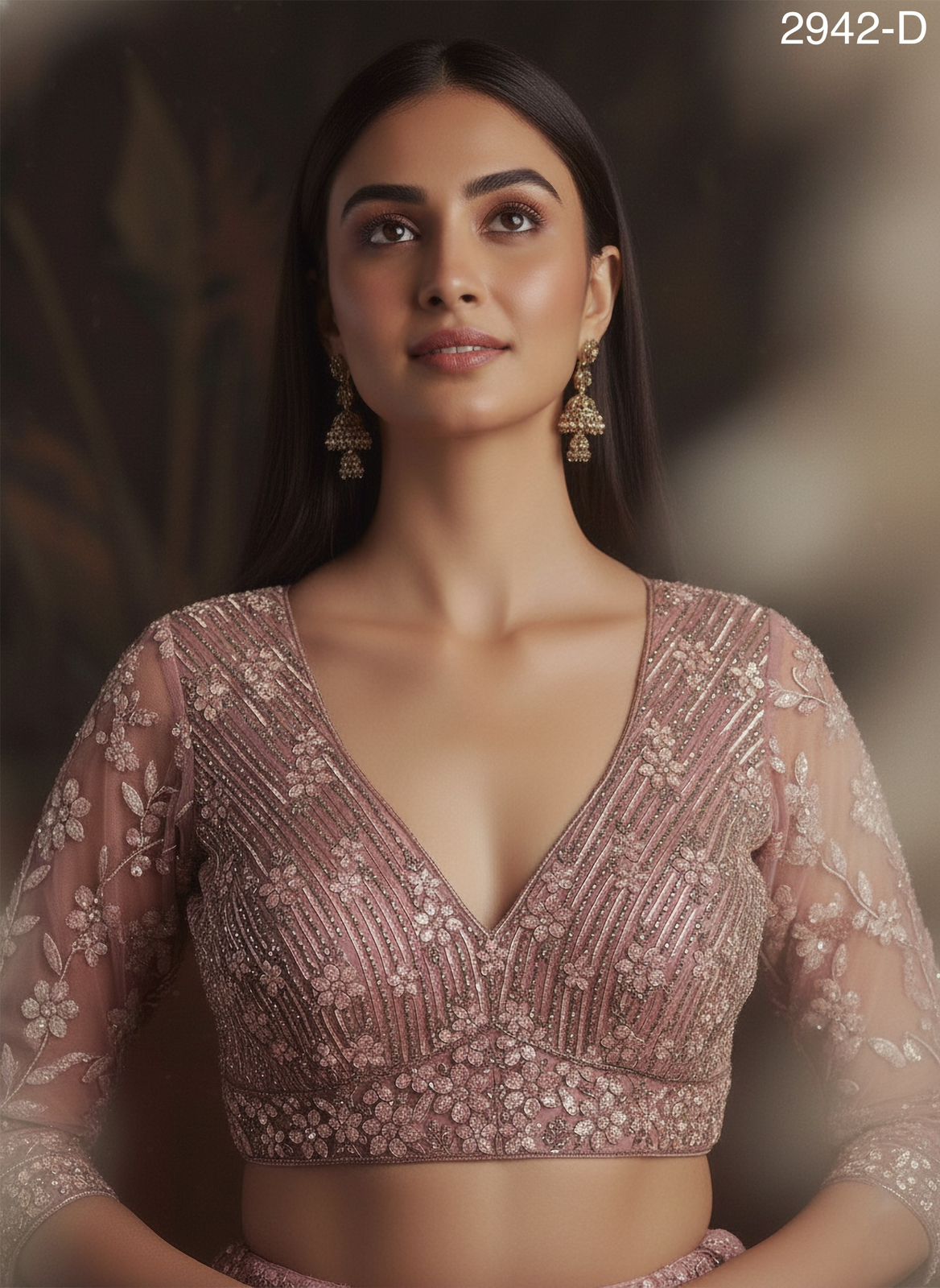 Pink Pure Soft Net Heavy Embroidery Work Bridal Lehenga