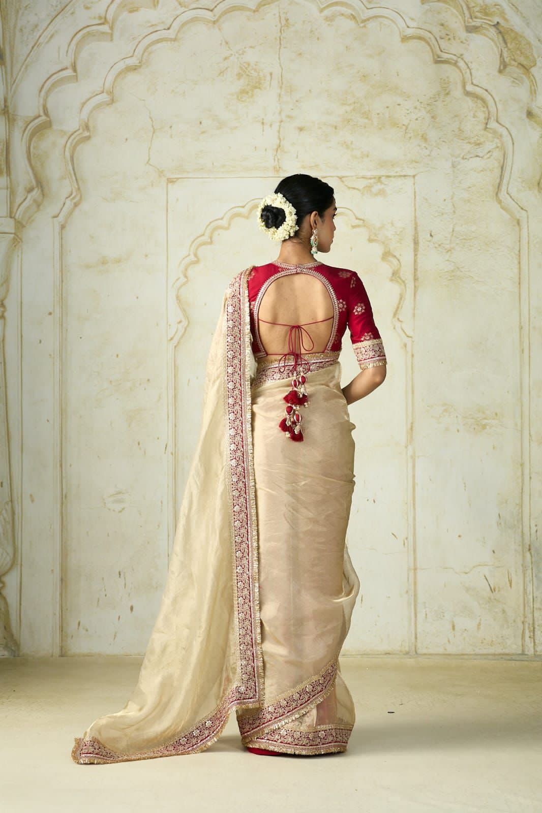 Golden Pure Soft Twill Net Saree Net Saree Anant Tex Exports Pvt.Ltd..