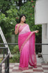 Pink Pure Soft Heavy Faux Georgatte Saree Georgette Saree Anant Tex Exports Pvt.Ltd..