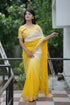 Yellow Pure Soft Heavy Faux Georgatte Saree Georgette Saree Anant Tex Exports Pvt.Ltd..