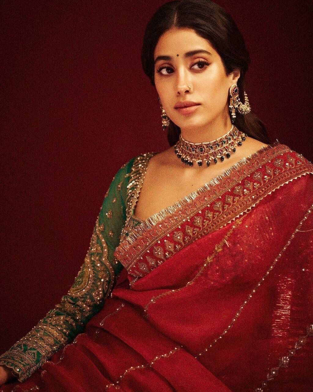 Red Pure Soft Organza Silk Heavy Embroidery Work Organza Saree Organza Saree Anant Tex Exports Pvt.Ltd..