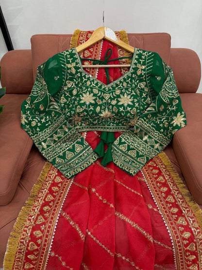 Red Pure Soft Organza Silk Heavy Embroidery Work Organza Saree Organza Saree Anant Tex Exports Pvt.Ltd..