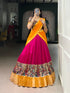 Pink Pure Aastha Silk Printed Weaving Lehenga Choli Chaniya Choli Anant Tex Exports Pvt.Ltd..