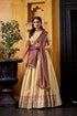 Yellow Pure Soft Dupion Paithani Silk South Indian Lehenga Saree Half Lehenga Saree Anant Tex Exports Pvt.Ltd..