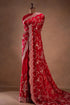 Red Pure Soft Tabby Organza Silk Heavy Embroidery Work Organza Saree Organza Saree Anant Tex Exports Pvt.Ltd..