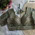Green Pure Roman Silk Sabyasachi Style Bridal Blouse Sleevless Blouse Anant Tex Exports Pvt.Ltd..