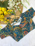 Sky Blue Pure Soft Indo Cotton Silk Bridal Blouse Sleevless Blouse Anant Tex Exports Pvt.Ltd..