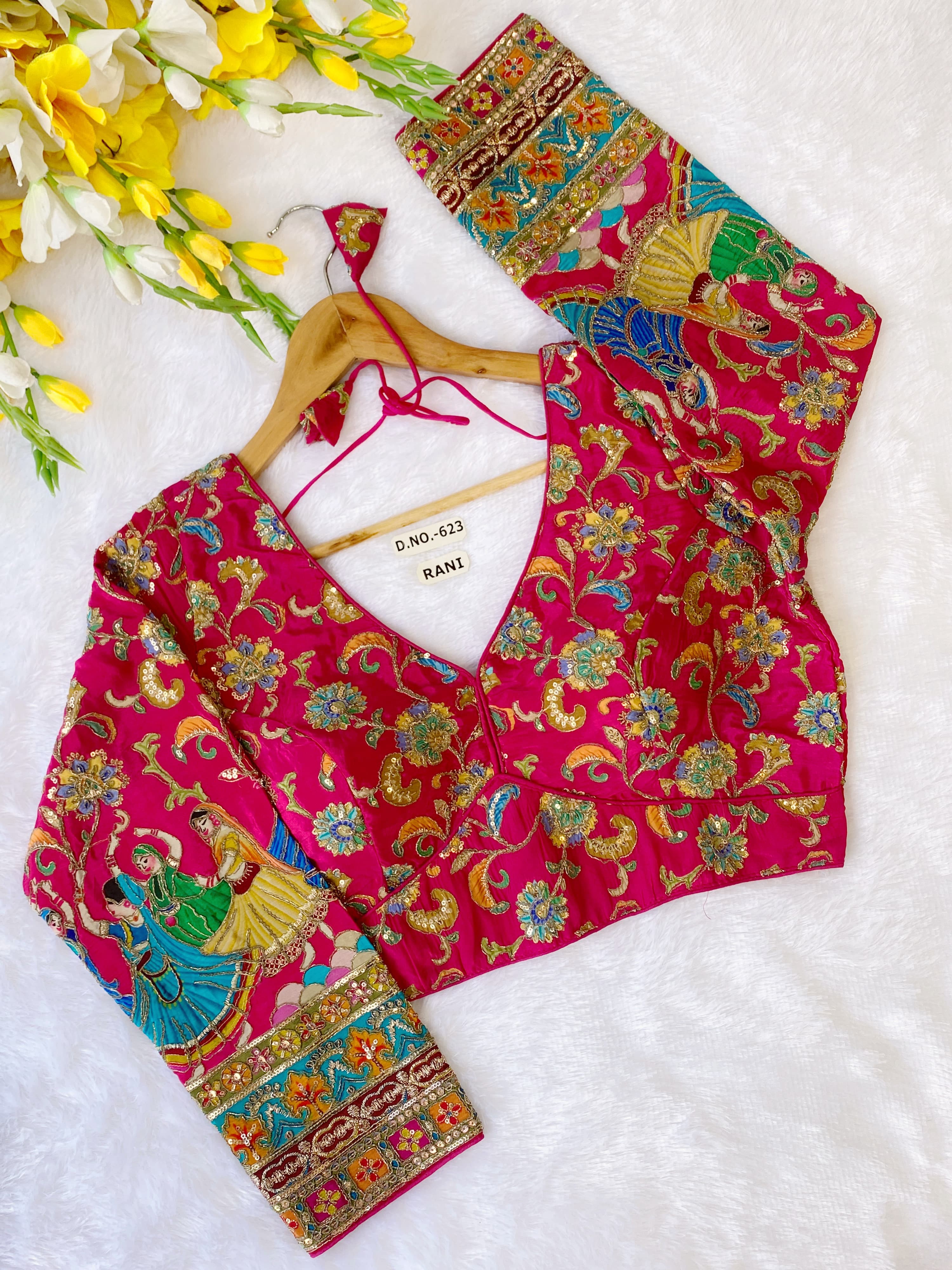 Rani Pure Pure Soft Crep Viscose Silk Long Sleeves Bridal Blouse