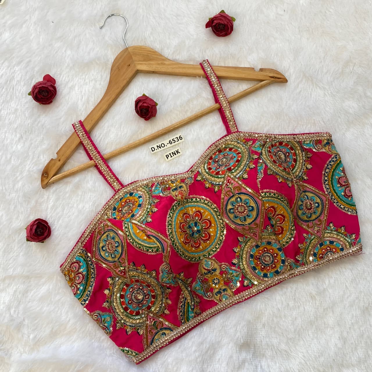 Pink Pure Pure Soft Crep Viscose Silk Sleevless Bridal Blouse