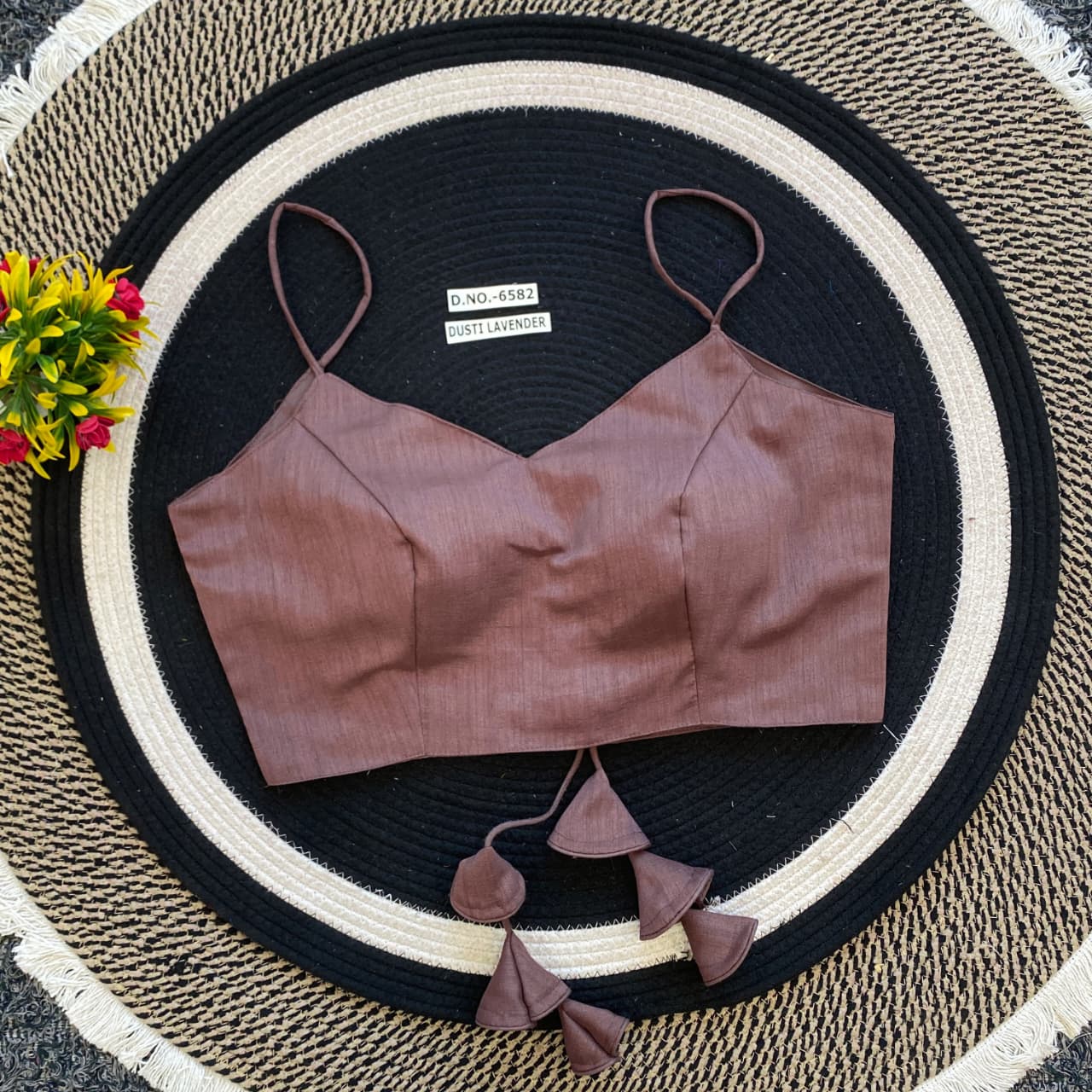 Dusty Lavender Pure Pure Soft Viscose Silk Sleevless Blouse Sleevless Blouse Anant Tex Exports Pvt.Ltd..
