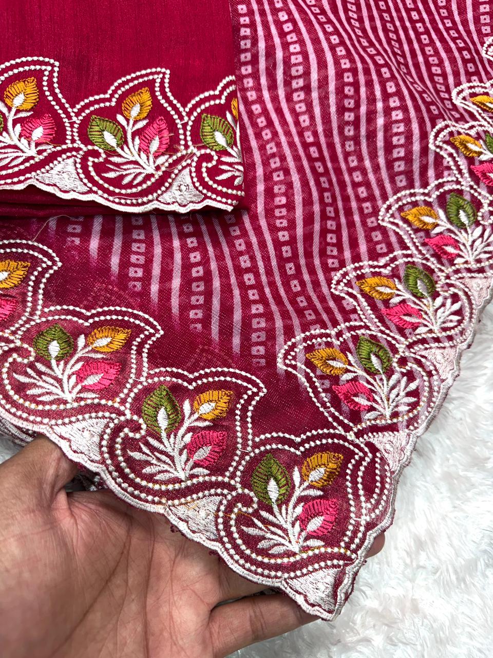 Rani Pure Soft Cotton Satin Saree Tussar Cotton Saree Anant Tex Exports Pvt.Ltd..