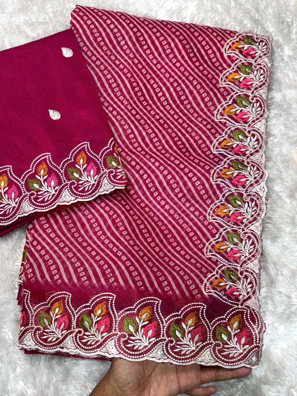 Rani Pure Soft Cotton Satin Saree Tussar Cotton Saree Anant Tex Exports Pvt.Ltd..