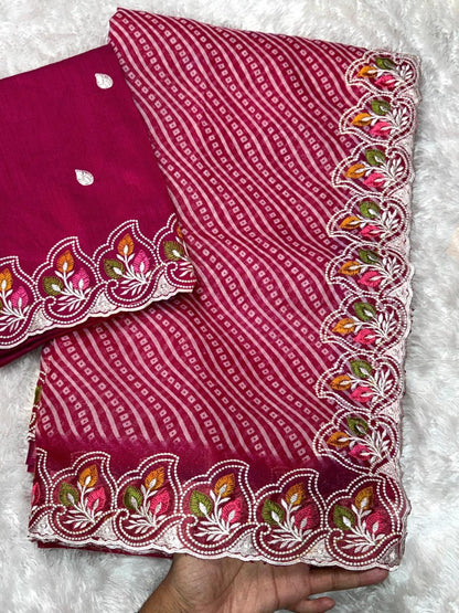 Rani Pure Soft Cotton Satin Saree Tussar Cotton Saree Anant Tex Exports Pvt.Ltd..