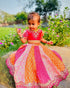 Multicolour Pure Heavy Mono Banglory Weaving Kids Girl&
