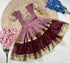 Brown Pure Mysore Tissue Silk Kids Girl&