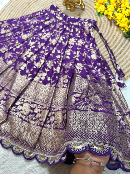 Lavender Pure Natural Crepe Silk Kids Girl&