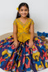 Blue Pure Heavy Chinnon Silk Kids Girl&